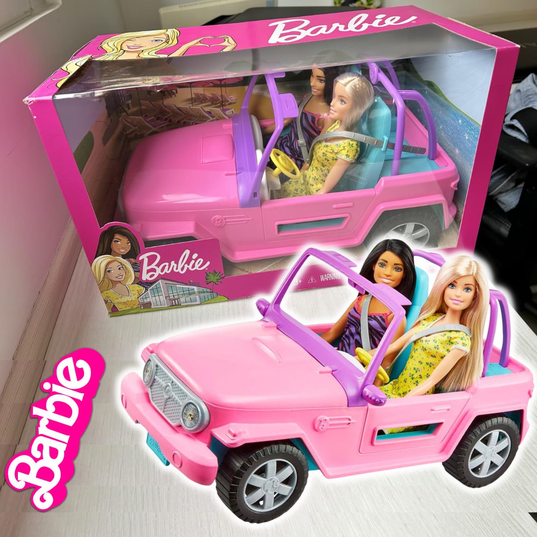 Barbie Veículo para Boneca Jeep com Boneca e amigo na Amazon