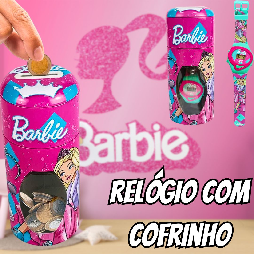 Barbie – Relógio Digital no Cofrinho, Multicor na Amazon