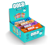 Barra de Proteína BOLD Snacks Thin Mista (12g de Proteína) – Caixa com 12 unidades na Amazon