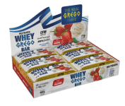 Barra Whey Grego Bar – 12 Unidades de 40g Morango com Chantilly – Nutrata na Amazon