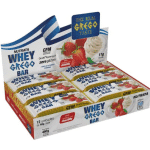 Barra Whey Grego Bar – 12 Unidades de 40g Morango com Chantilly na Amazon