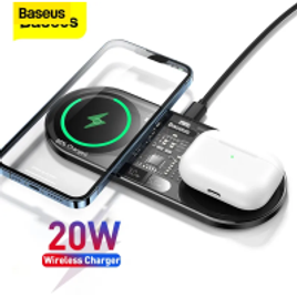 Base Dupla de Carregamento por Indução Baseus 20w na Aliexpress