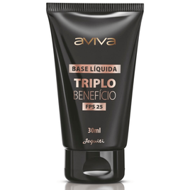 Base Líquida Triplo Benefício FPS 25 Aviva 30ml - Jequiti na Jequiti
