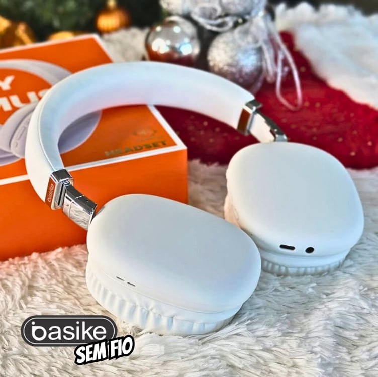 Basike Fones de Ouvido Sem Fio, Headphone Bluetooth on-ear com Microfone, ANC Cancelamento do Ruído, Até 50 Horas de Música, HQ001B na Amazon