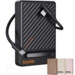 Basike, Power Bank Indução10000 mAh, Carregador Portatil Indução, Carregamento Rápido Máximo de 22,5W, Cabo USB-C Removível e Suporte Ajustável, para iPhone Série 16/15/14/13/12, AirPods (Preto) na Amazon