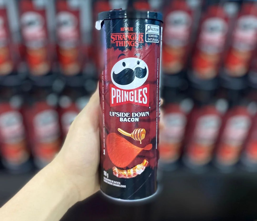 Batata Pringles Stranger Things Bacon 100g na Amazon