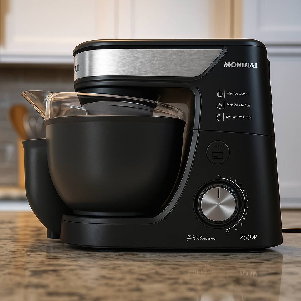 Batedeira Planetária Platinum, Mondial, Grafite/Inox, 700W, 127V – BP-01P-PI na Amazon