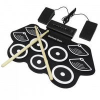 Bateria Eletrônica 6 Drums 5 Metal Silicone Portátil C Pedal - Exbom na Magazine Luiza