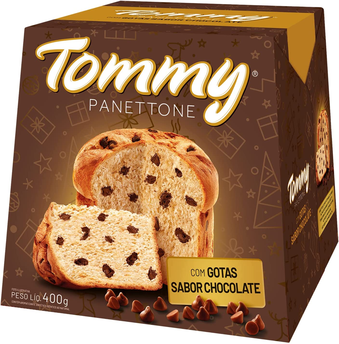 Bauducco Panettone Tommy Gotas de Chocolate 400g na Amazon
