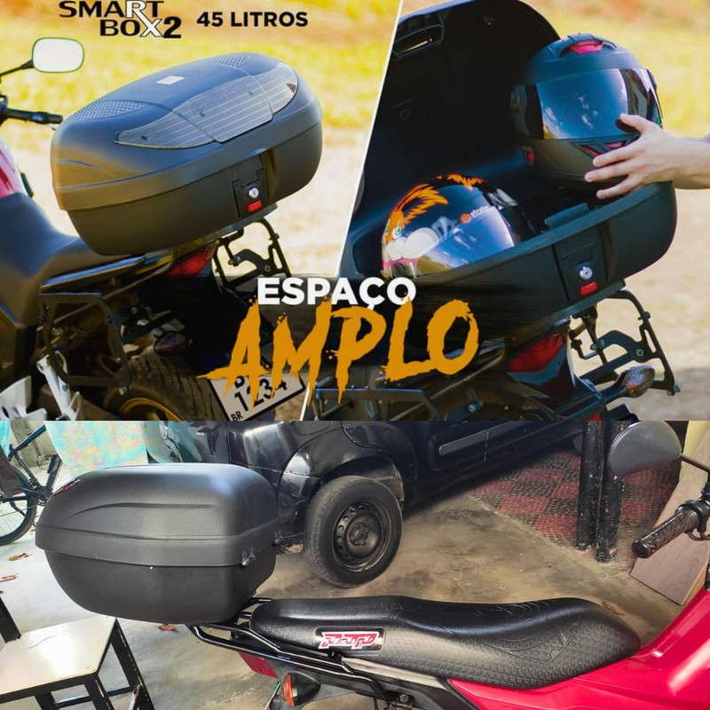 Bauleto 45 Litros Smart Box 2, Pro Tork , Lente Fumê na Amazon