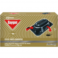 Baygon Iscas Mata Barata, Inseticida Que Protege Por Até 3 Meses, 6 Unidades De 2,6g na Amazon