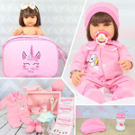 Bebe Reborn Boneca Pode Dar Banho Brinquedo Menina Realista na Amazon