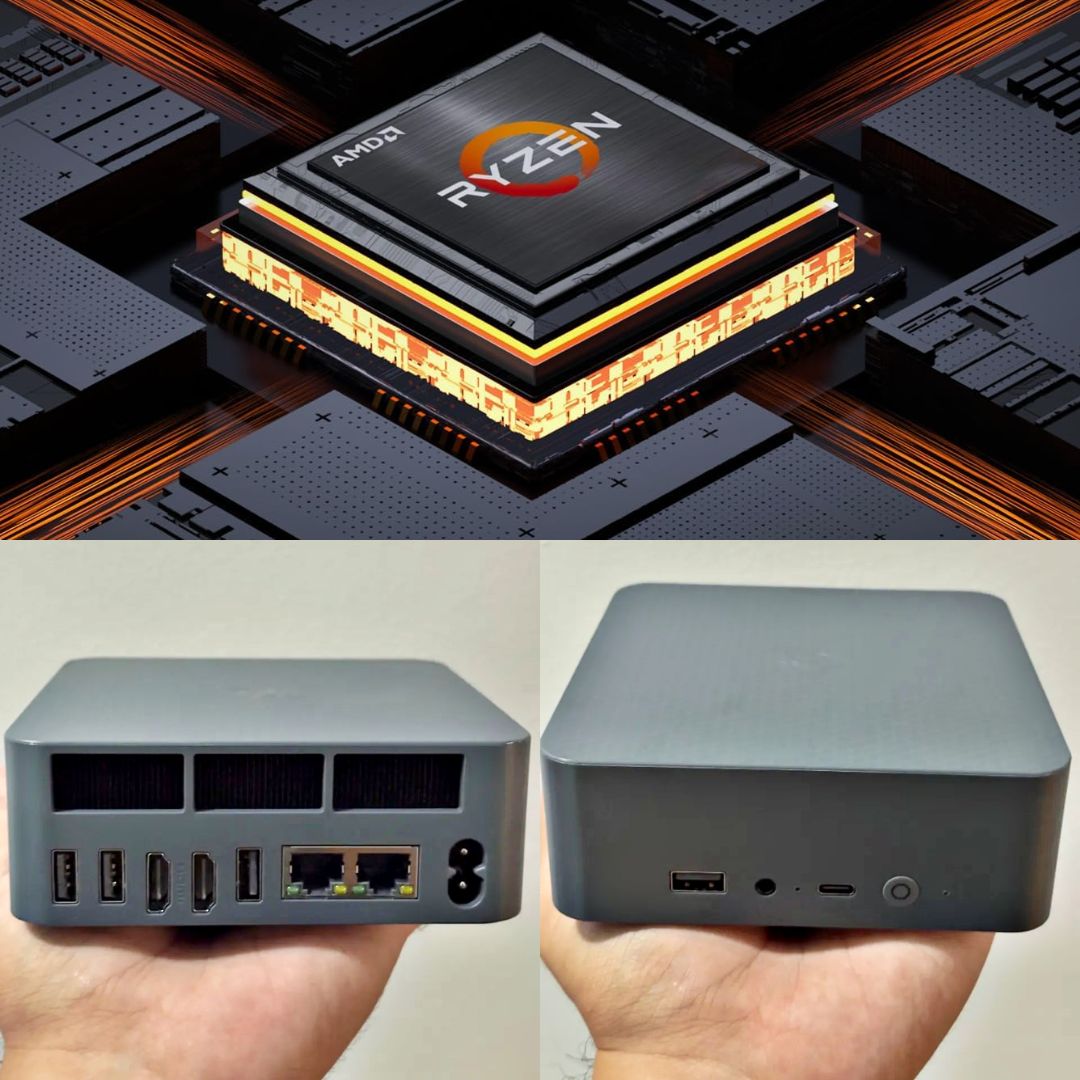 Beelink Mini PC EQR5, Processador AMD Ryzen 7 5825U (8C/16T, até 4,5GHz), 16GB DDR4 RAM 500GB NVMe PCIE3.0x4 SSD, Mini Computador Suporte 4K Dual Screen Display/WiFi 6/BT5.2/Dual LAN/USB 3.0 na Amazon