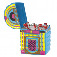 Beistle Cooler Inflável Jukebox De 77,5 Cm X 50,8 Cm Com Capacidade Para 72 Latas na Amazon