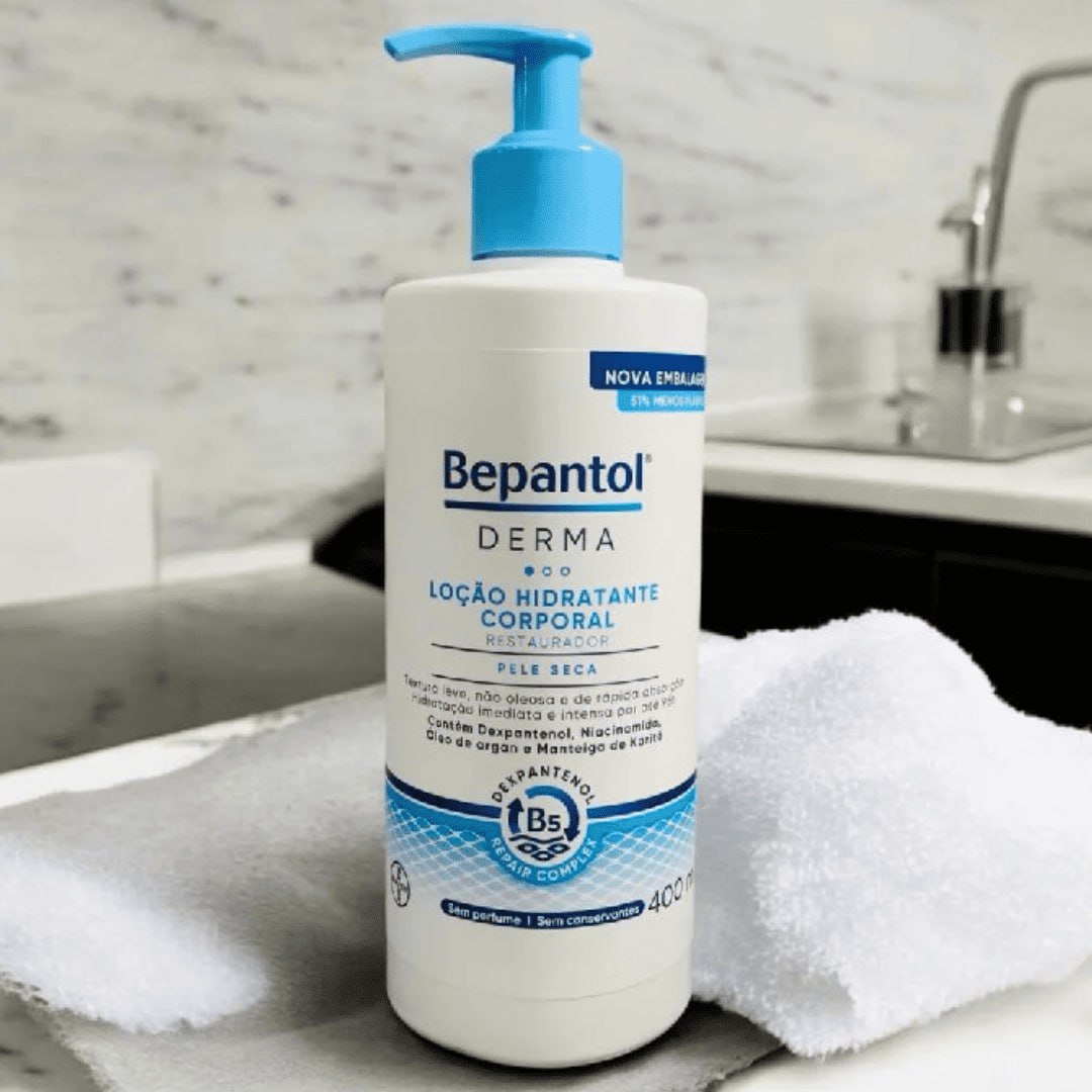 Bepantol Derma Hidratante Corporal, Restaurador para Pele Seca, 400ml na Amazon