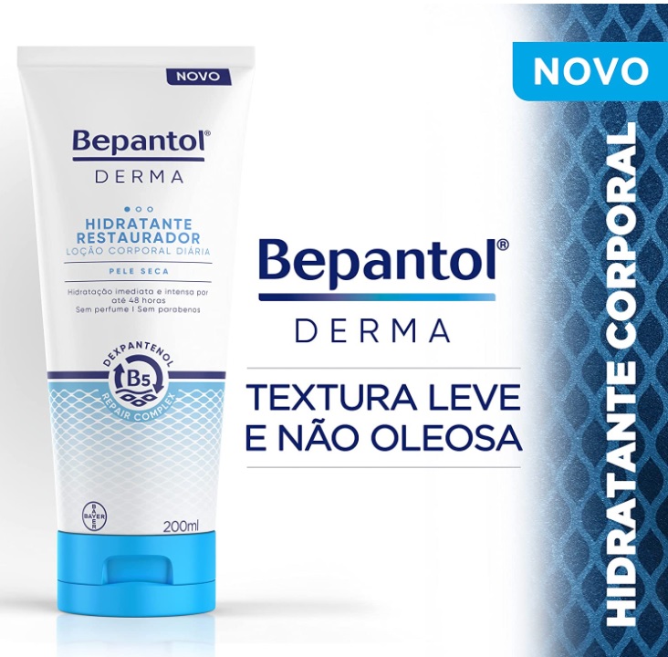 Bepantol Derma Hidratante Restaurador – Loção Corporal Diária 200ml, Bepantol na Amazon