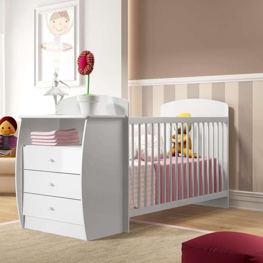 Berço Cômoda Multifuncional Colinho de mãe com colchão incluso Multimóveis Branco na Amazon