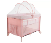 Berço Portátil Cosco Nanny 2 Níveis de Altura – 0 a 18kg Rosa na Magazine Luiza