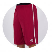 Bermuda Umbro Fluminense Basquete II 2020 Grená na FutFanatics