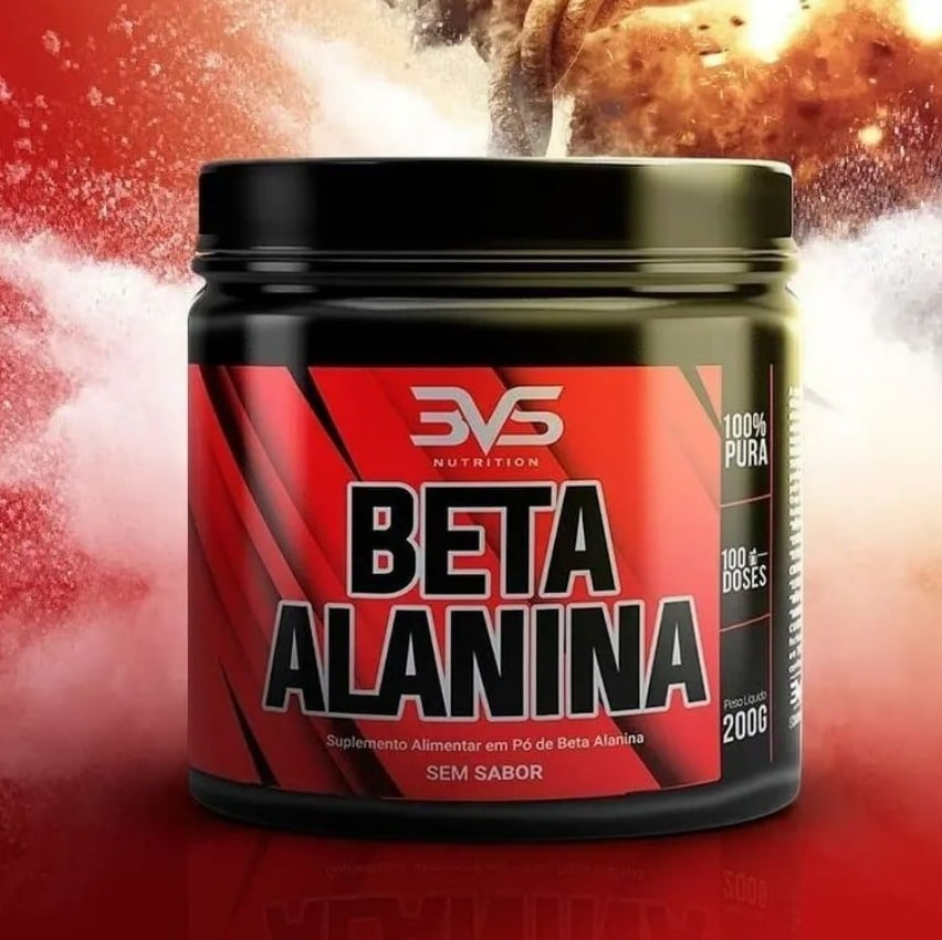Beta Alanina, 100% pura, 3VS Nutrition, 200g – Performance e recuperação muscular pós treino – aumenta a concentração de carnosina na célula muscular na Amazon