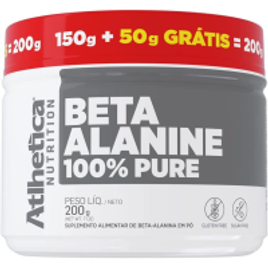 Beta-Alanine 100% Pure 200g (150g + 50g) Atlhetica Nutrition na Amazon