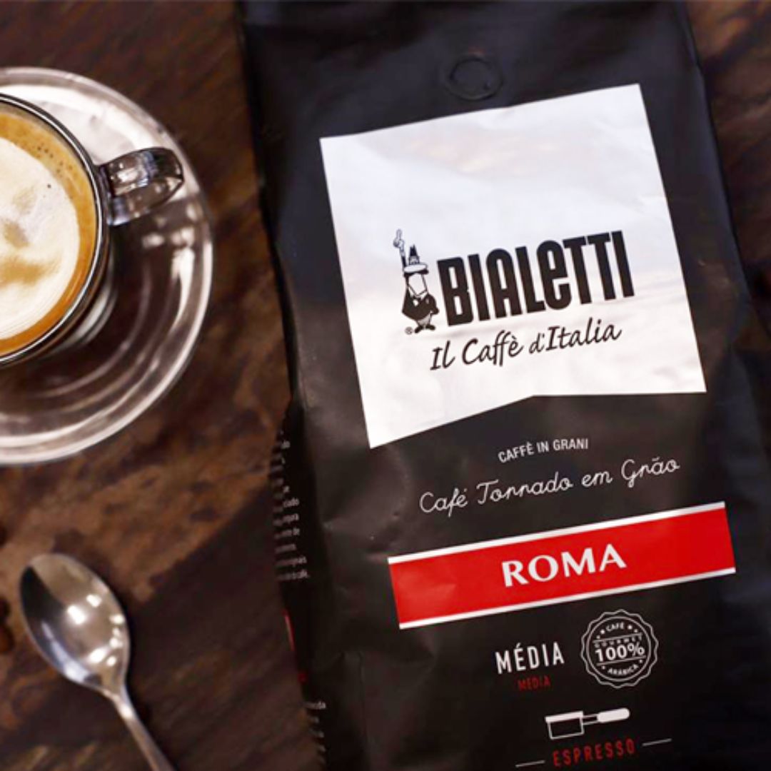 Bialetti Café Torrado Em Grão Roma 500G na Amazon