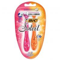 BIC Aparelho De Depilar Soleil Rosa E Laranja 2 Unidades 929994 Dupla Fita Lubrificante Com Leite De Coco na Amazon