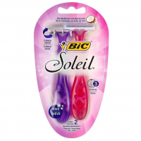 BIC Aparelho De Depilar Soleil Rosa E Roxo Com Fita Lubrificante De Óleo De Coco 919463 2 Unidades na Amazon