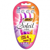 BIC Aparelho De Depilar Soleil Rosa Roxo E Laranja Leve 4 Pague 3 na Amazon