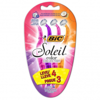 BIC Aparelho De Depilar Soleil Rosa Roxo E Laranja Leve 4 Pague 3 na Amazon
