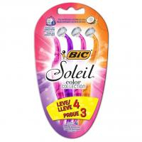 BIC Aparelho De Depilar Soleil Rosa Roxo E Laranja Leve 4 Pague 3 na Amazon