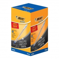BIC, Caneta Esferográfica Escrita Fina, Cristal Fina, Azul, 50 Unidades na Amazon