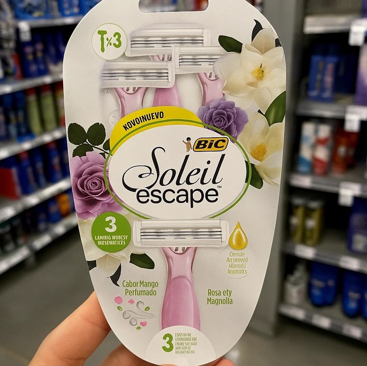 BIC, Depilador, Soleil Escape, Essência de Rosas e Magnólias, 3 Unidades na Amazon