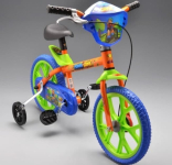 Bicicleta Aro 14″ Power Game, Bandeirante, Laranja na Amazon