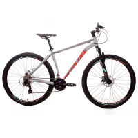 Bicicleta Aro 29 Houston Triton 24 Marchas, Em Alumínio, Freio A Disco E Câmbio Shimano - Cinza na Casas Bahia