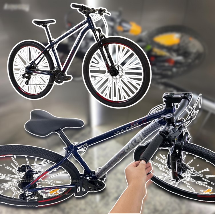 Bicicleta Caloi Vulcan HDS Branca | Suspensão Dianteira e Freio a Disco Hidráulico – (Color/size) na Amazon