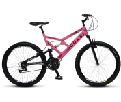 Bicicleta Colli Bike, GPS 148 Dupla Suspensão e Freios V-Brake, Aro 26 Aero, 36 Raias, 21 Marchas na Amazon
