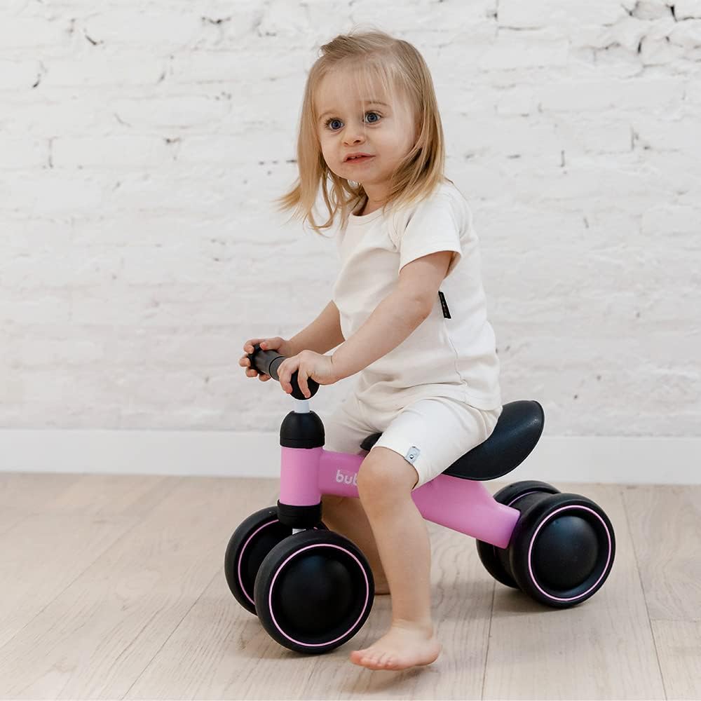 Bicicleta de Equilibrio – 4 Rodas, BUBA, Rosa na Amazon