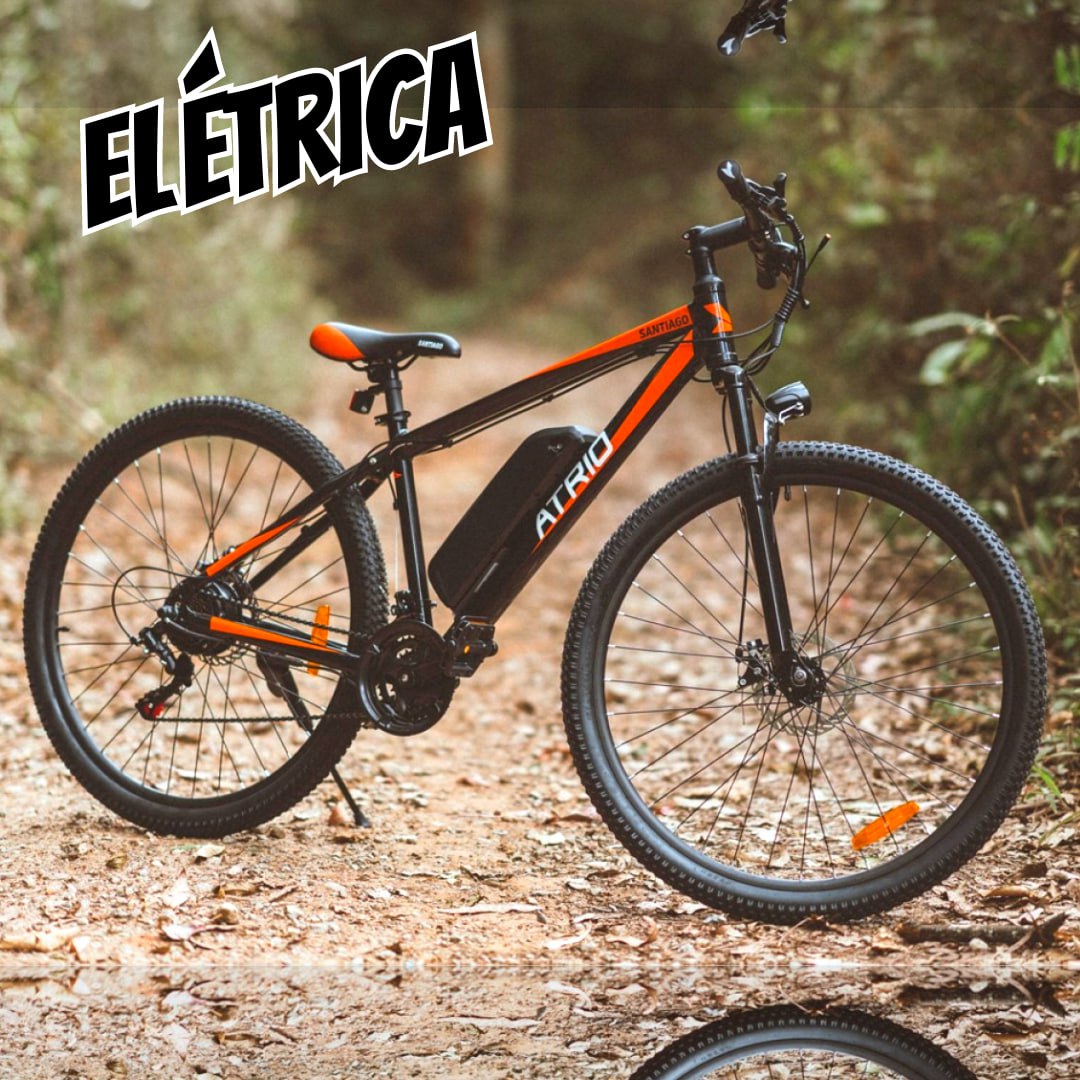 Bicicleta Elétrica Santiago Aro 29 Quadro 17 350W com Kit Elétrico Bicicleta Atrio – BI2090K na Multi