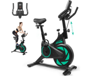 Bicicleta Ergométrica Fitness Spinning com Ajuste de Resistência, Monitor LCD e Assento Confortável na Amazon