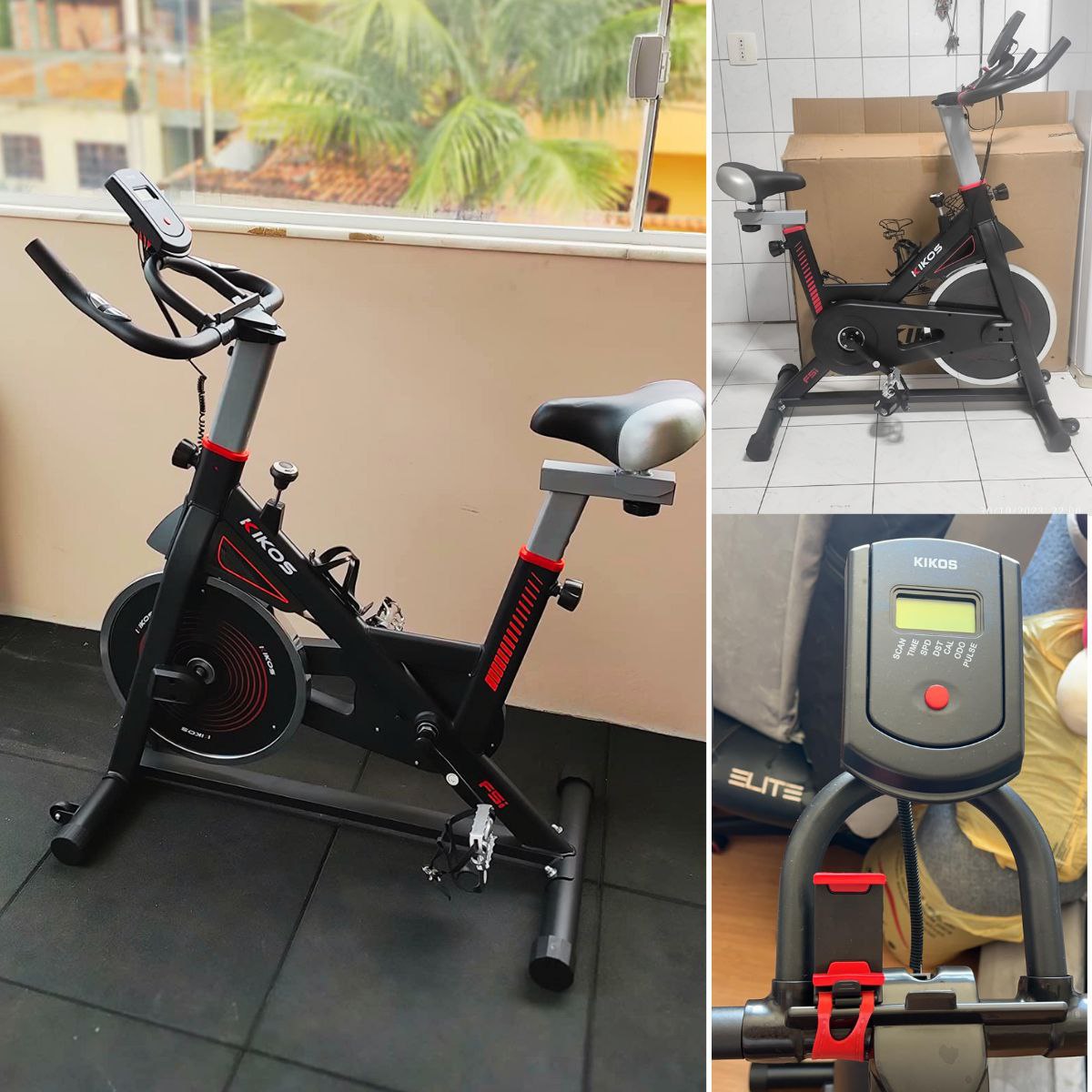 Bicicleta Ergométrica Spinning Kikos F5i Fitness Cardio Musculação com Roda de inércia de 10Kg. silenciosa, resistente e ajustável; assento e guidão reguláveis; Ideal para seus treinos. na Amazon