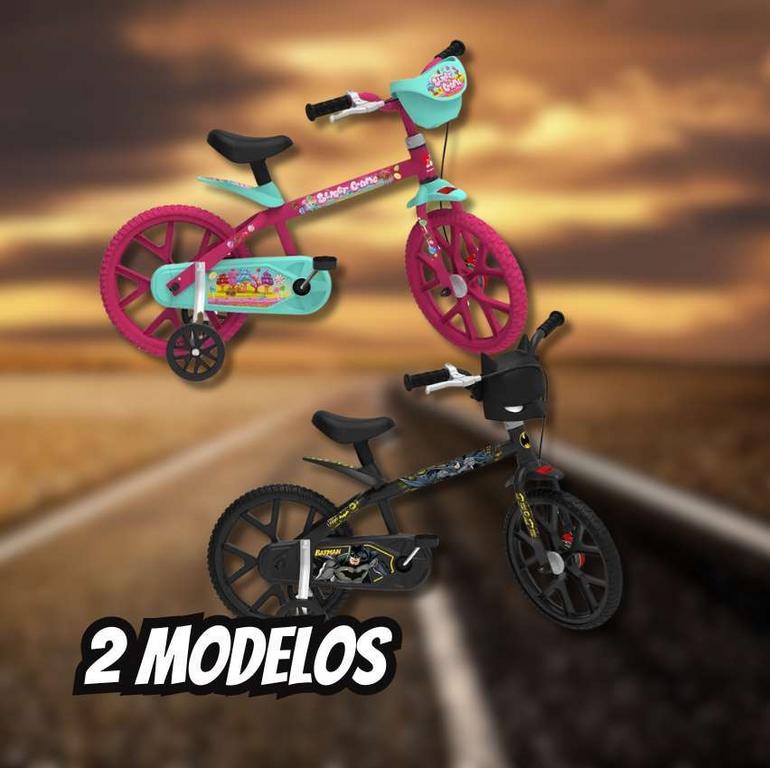 Bicicleta Infantil Aro 14 Bandeirante 3046 – Sweet Game Rosa na Magazine Luiza