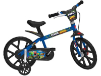 Bicicleta Infantil Aro 14 Bandeirante 3047 – Power Game Azul na Magazine Luiza