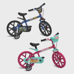 Bicicleta Infantil Aro 14 Bandeirante 3047 – Power Game Azul na Magazine Luiza