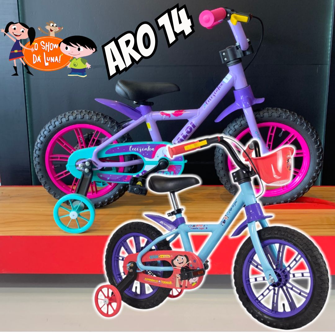 Bicicleta Infantil Aro 14 Show da Luna, Nathor na Amazon