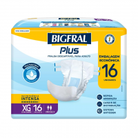 Bigfral Fralda Regular Plus Econômica Xg 16 Unidades na Amazon