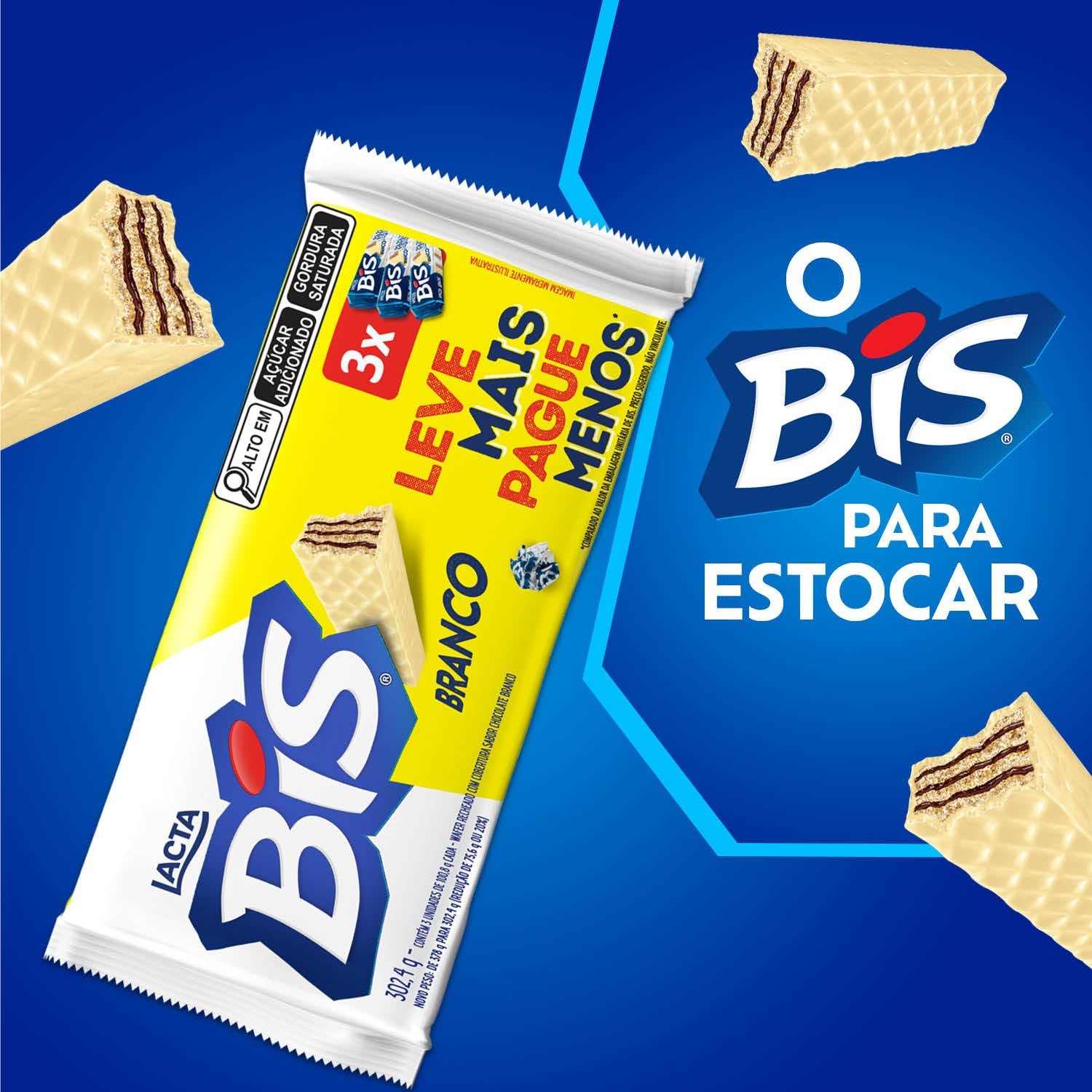 Bis Branco – Kit com 3 unidades de 100,8g na Amazon