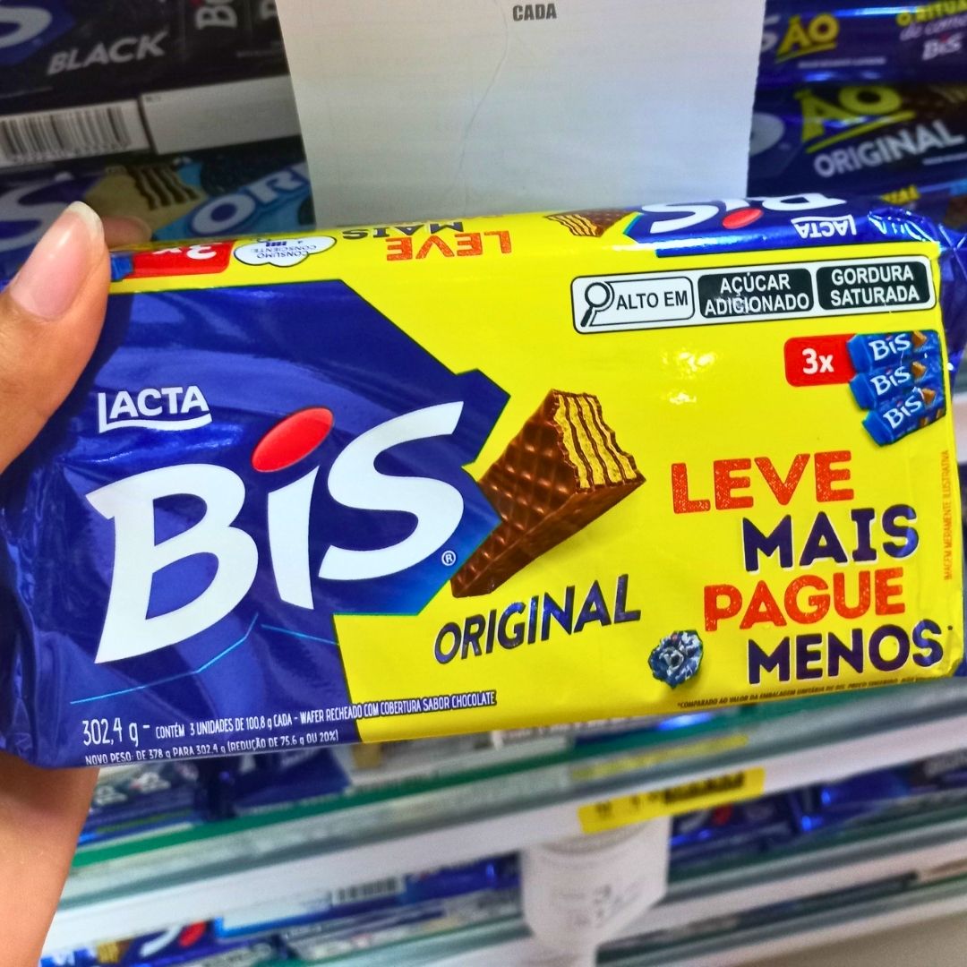 Bis Original Ao Leite – Kit com 3 unidades de 100,8g na Amazon