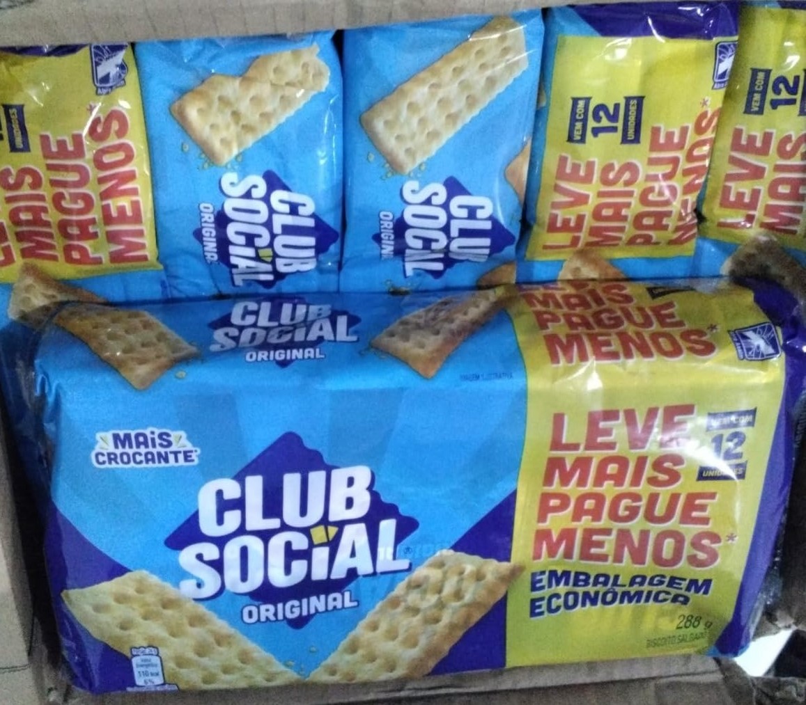 Biscoito Club Social regular original embalagem econômica 288g na Amazon