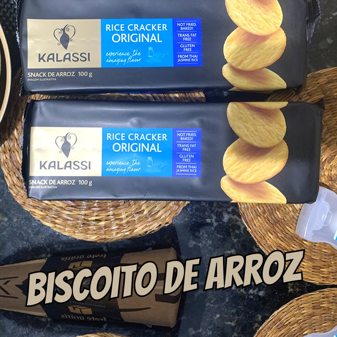 Biscoito de Arroz Cracker Original Kalassi 100g na Amazon